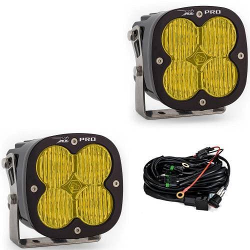 Baja Designs XL Pro LED Auxiliary Light Pod Pair - Universal, Wide Cornering Light Pattern, Baja Amber Lens