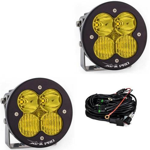 Baja Designs XL-R Pro LED Auxiliary Light Pod Pair - Universal (Driving/Combo Light Pattern, Baja Amber Lens)