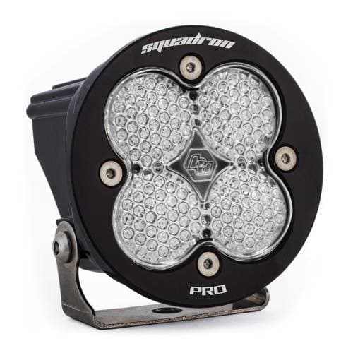 Baja Designs Squadron-R Pro Black LED Auxiliary Light Pod - Universal, Work/Scene Light Pattern, Clear Lens