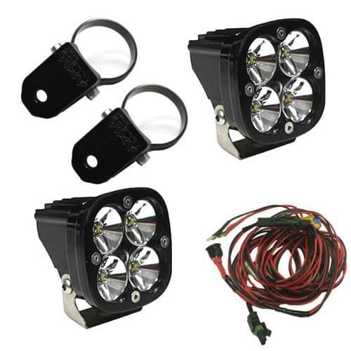 Baja Designs PowerSports Squadron Pro A-Pillar Mount Light Kit - Universal, Driving/Combo Light Pattern, Clear Lens, 2 Inch Mount