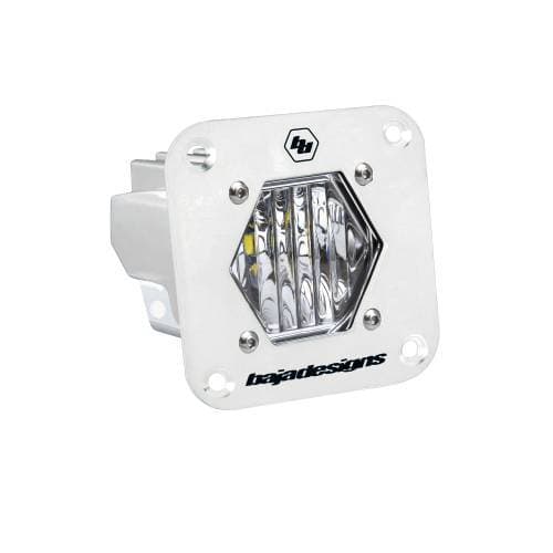 Baja Designs S1 LED Auxiliary Light Pod, Flush Mount, White, Wide Cornering Light Pattern, Clear Lens - Universal