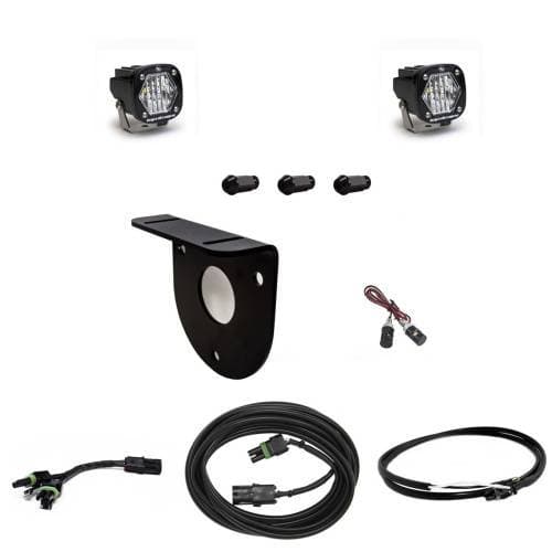 Baja Designs S1 Dual Reverse Light Kit for Ford (2021-25) Bronco, Wide Cornering, Clear Lens, Upfitter Wiring, w/out License Plate Mount