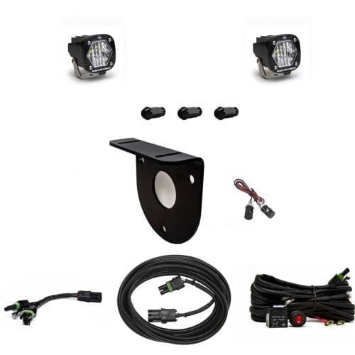 Baja Designs S1 Dual Reverse Light Kit for Ford (2021-25) Bronco, Wide Cornering, Clear Lens, Toggle Wiring, w/out License Plate Mount