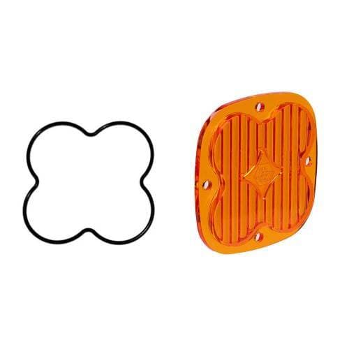 Baja Designs Squadron Light Pod Lens Kit - Universal (Wide Cornering Light Pattern, Factory Amber Lens)