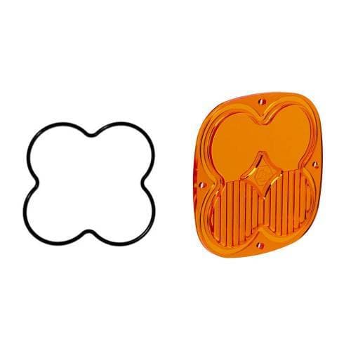 Baja Designs Squadron Light Pod Lens Kit - Universal (Driving/Combo Light Pattern, Factory Amber Lens)