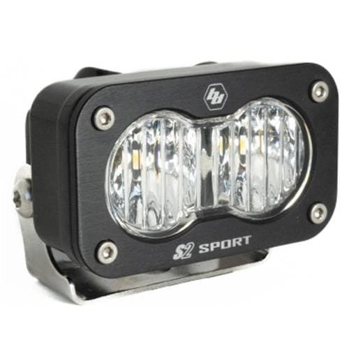 Baja Designs S2 Sport Black LED Auxiliary Light Pod - Universal (Wide Cornering Light Pattern, Clear Lens)