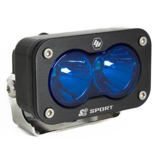 Baja Designs S2 Sport Black LED Auxiliary Light Pod - Universal (Spot Light Pattern, Blue Lens)