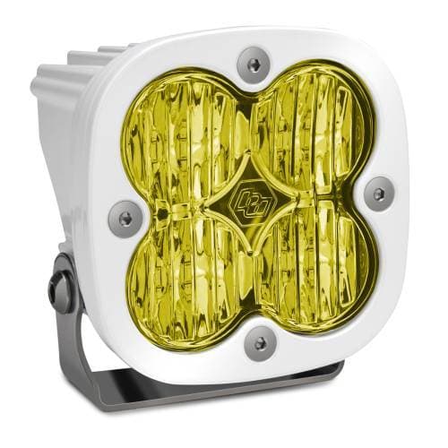 Baja Designs Squadron Sport White LED Auxiliary Light Pod - Universal (Wide Cornering Light Pattern, Baja Amber Lens)
