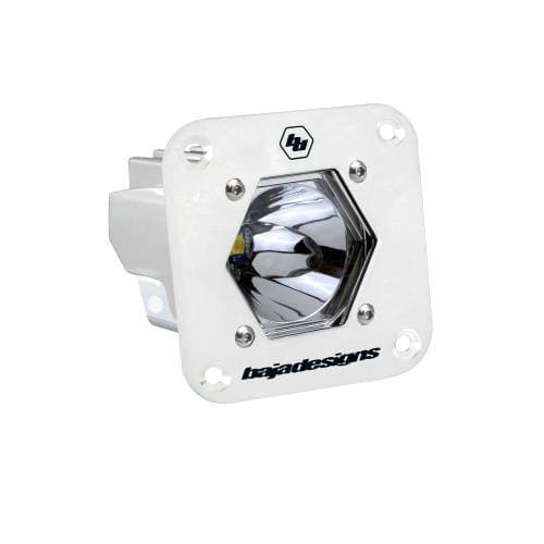 Baja Designs S1 LED Auxiliary Light Pod, Flush Mount, White, Spot Light Pattern, Clear Lens - Universal