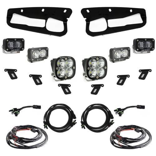 Baja Designs S2 SAE “Sportsmen” Fog Pocket Light Kit for Ford (2021-25) Bronco; Steel Bumper, Clear Lens, Toggle Harness
