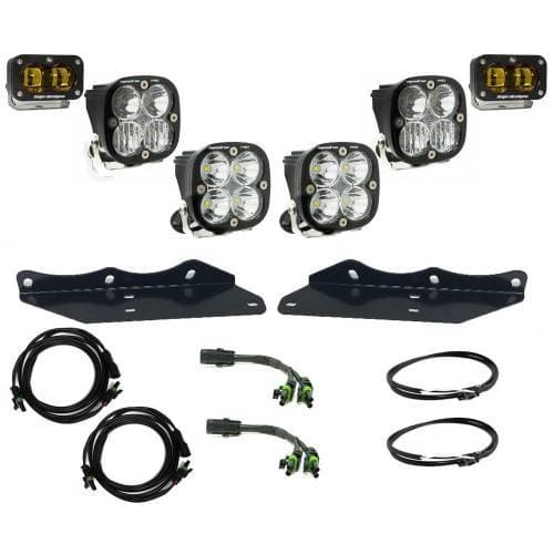Baja Designs Squadron/S2 SAE “Pro” Fog Pocket Light Kit for Ford (2017-20) F-150 Raptor, Baja Amber Lens