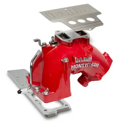 Banks Monster-Ram Intake and Killer Grid Heater Upgrade for Ram (2019-24) 6.7L Cummins 3500-5500 Cab & Chassis, Red