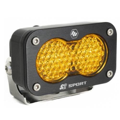 Baja Designs S2 Sport Black LED Auxiliary Light Pod - Universal (Work/Scene Light Pattern, Baja Amber Lens)
