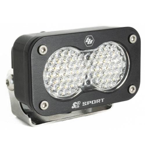 Baja Designs S2 Sport Black LED Auxiliary Light Pod - Universal (Work/Scene Light Pattern, Clear Lens)
