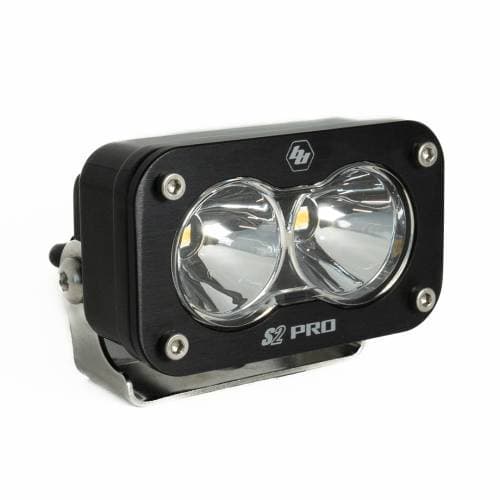 Baja Designs S2 Pro Black LED Auxiliary Light Pod - Universal, Spot Light Pattern, Clear Lens