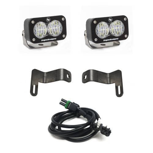 Baja Designs S2 Sport Dual Reverse Light Kit for RAM (2019-24) 1500 Rebel, Wide Cornering Light Pattern, Clear Lens