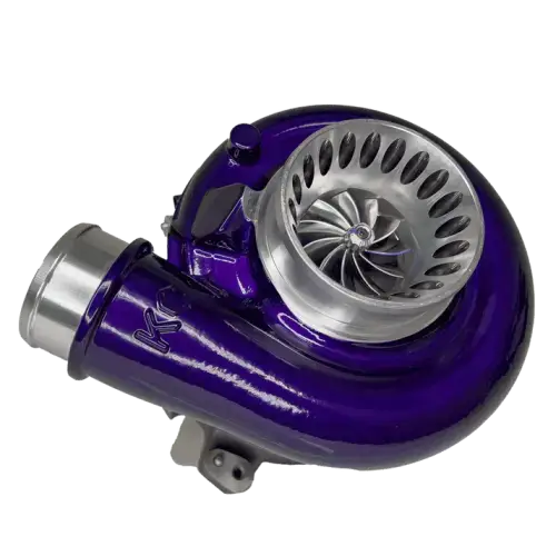 KC Turbos Jetfire Turbo for Ford (2003) 6.0L Power Stroke, (9 Blade (EXTREME WHISTLE), Stage 1, Haunter Purple)