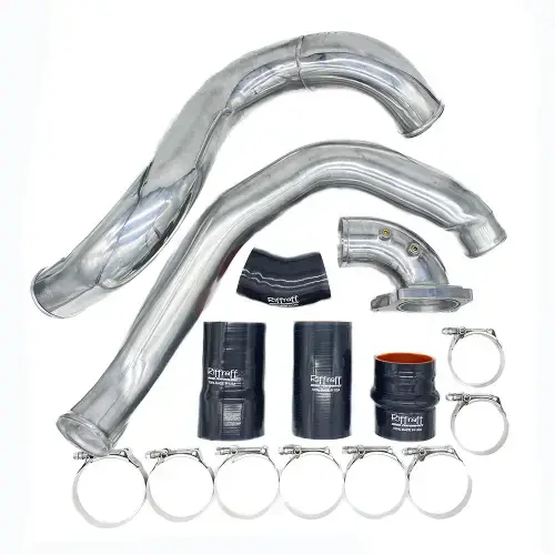 KC Turbos Intercooler Pipe Kit for Ford (2003-07) 6.0L Power Stroke (Jet Black)