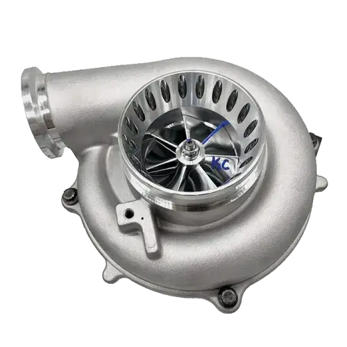 KC Turbos GEN 2 KC300x Turbo for Ford (1994-98) 7.3L Power Stroke OBS, Stage 1 (63/70, .84 A/R, 4" Plastic CCV, Jet Black)
