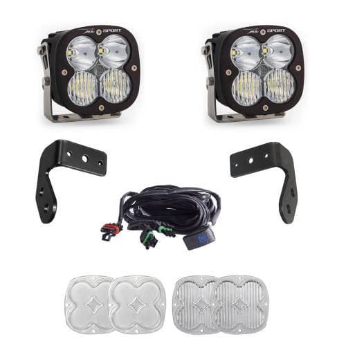Baja Designs XL Sport A-Pillar Kit for Polaris (2020-24) RZR Turbo R / (2022-25) Pro R / (2025) Pro S / (2020-25) Pro XP, Driving/Combo Light Pattern, Clear Lens