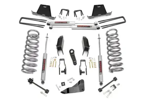 Rough Country Lift Kit for Dodge (2003-07) 2500/3500 5.9L Diesel 4x4, 5" w/ Premium N3 Shocks