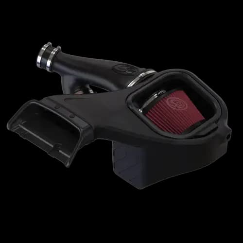 S&B Cold Air Intake for Ford (2021-25) 3.5L F-150 Powerboost, (Cotton Cleanable, Red)