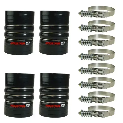 Industrial Injection Heavy Duty Charge Air Cooler Boot Kit, Universal 4" Diameter Kit