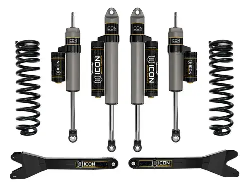 ICON 2.5" Lift, Stage 2 Suspension System w/ Radius Arms for Ford (2023-25) F-250/F-350 4WD, Diesel