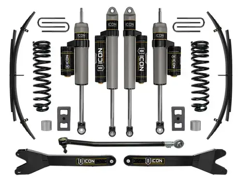 ICON 2.5" Lift, Stage 3 Suspension System w/ Radius Arms and Expansion Packs for Ford (2023-25) F-250/F-350 Super Duty 4WD, Diesel