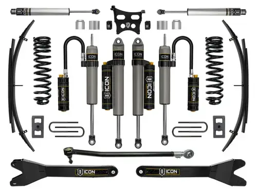 ICON 2.5" Lift, Stage 5 Suspension System w/ Radius Arms and Expansion Packs for Ford (2023-25) F-250/F-350 Super Duty 4WD, Diesel