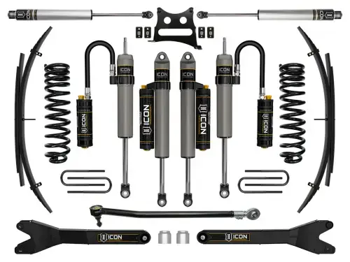ICON 2.5" Lift, Stage 6 Suspension System w/ Leaf Spring for Ford (2017-19) F-250/F-350 4WD