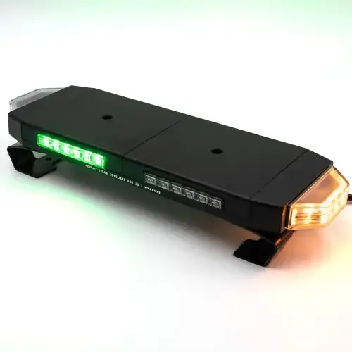 Putco 36" Green Hornet LED Stealth Rooftop Strobe Light Bar (Amber, White & Green) - 36" Tri-Color Strobe Lights