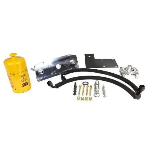 H&S Motorsports Lower Fuel Filter Upgrade Kit Ford (2023-25) 6.7 Power Stroke (Short Bed)