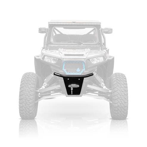HMF LT Front Bumper for Polaris (2014-18) RZR XP/4 1000, Blue, No Fair Lead Mount
