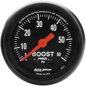Auto Meter Z-Series, Boost Pressure 60psi (Mechanical)