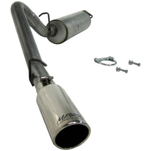 MBRP Cat Back Exhaust, Jeep (2000-06) TJ Wrangler , 2.5L & 4.0L, Single Side Exit, Aluminized
