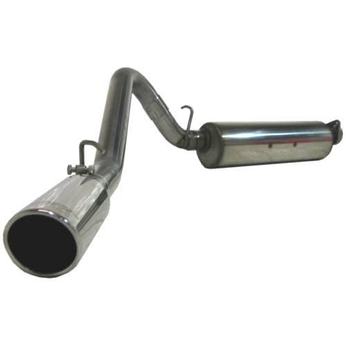 MBRP Cat Back Exhaust, Jeep (2000-06) TJ Wrangler, 2.5L & 4.0L, Single Side Exit, T-409 Stainless