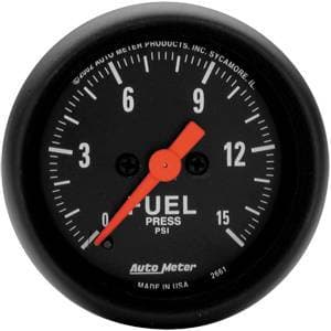 Auto Meter Z-Series, Fuel Pressure 15psi (Full Sweep Electric)
