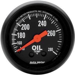 Auto Meter Z-Series, Oil Temperature 140*-280*F (Mechanical)