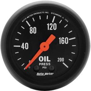 Auto Meter Z-Series, Oil Pressure 200psi (Mechanical)