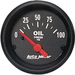 Auto Meter Z-Series, Oil Pressure 100psi (Short Sweep Electric)