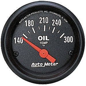 Auto Meter Z-Series, Oil Temperature 140*-300*F (Short Sweep Electric)