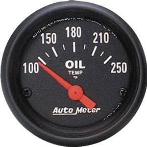 Auto Meter Z-Series, Oil Temperature 100*-250*F (Short Sweep Electric)