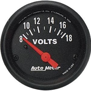 Auto Meter Z-Series, Voltmeter 8-18 volts (Short Sweep Electric)
