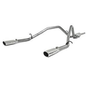 MBRP Cat Back Exhaust, Chevy/GMC (2009-11) 1500/1500HD, 4.8L & 5.3L EC/CC, Dual Split Rear, Aluminized