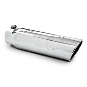 MBRP Exhaust Tip 4" inlet, 5" outlet, angle cut 18" long, T-304 Stainless