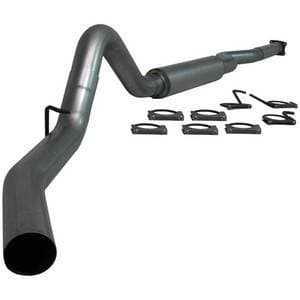 MBRP 4" Cat Back Exhaust, Chevy/GMC (2001-05) 2500/3500, 6.6L Duramax, EC/CC, Single Side Exit, Aluminized Perf.