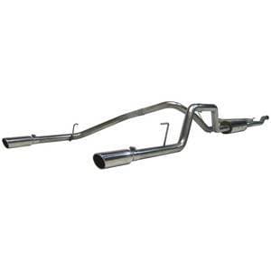 MBRP 2.5" Cat Back Exhaust, Nissan (2004-11) Titan, 5.6L, Ec,Cc, Dual Split Rear, T409 Stainless