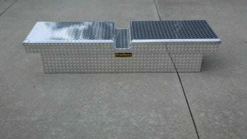 Pro Maxx Truck Tool Box, 72"L x 19"W x 13"H Aluminum Diamond Plate, Gull Wing