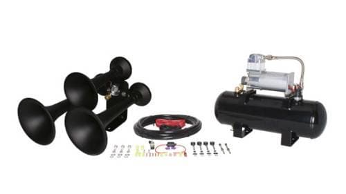 Outlaw 3 Chime Black, 2 Gallon 280c, Train Horn Kit